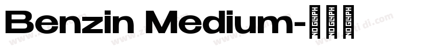 Benzin Medium字体转换